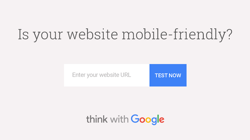 Animated image showing test results from Google's new page speed and mobile friendly test tool