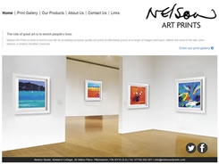 Screenshot of Nelson Art Prints website