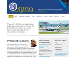 Screenshot of SPAA website